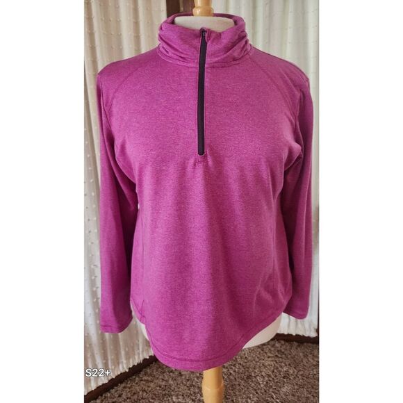 A5  Danskin half zip athletic pullover sweatshirt - Picture 1 of 8